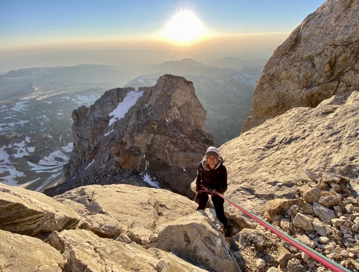 Sunset Rappel Grand Teton Em Capito, LCSW